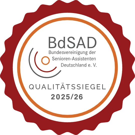 Qualitätssiegel der Bundesvereinigung der Senioren-Assistenten Deutschland e.V.